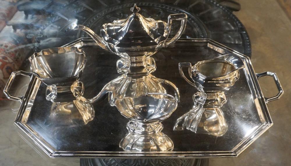 HEPPELWHITE SILVERPLATE FIVE-PIECE