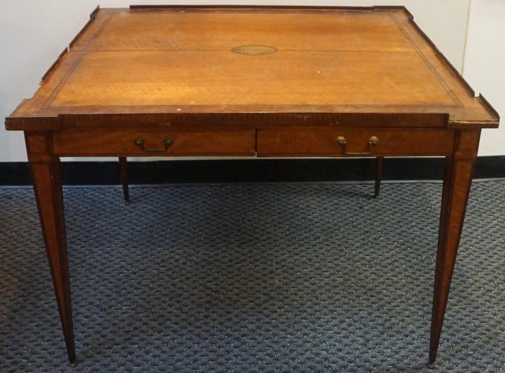 GEORGE IV SATINWOOD AND MAHOGANY