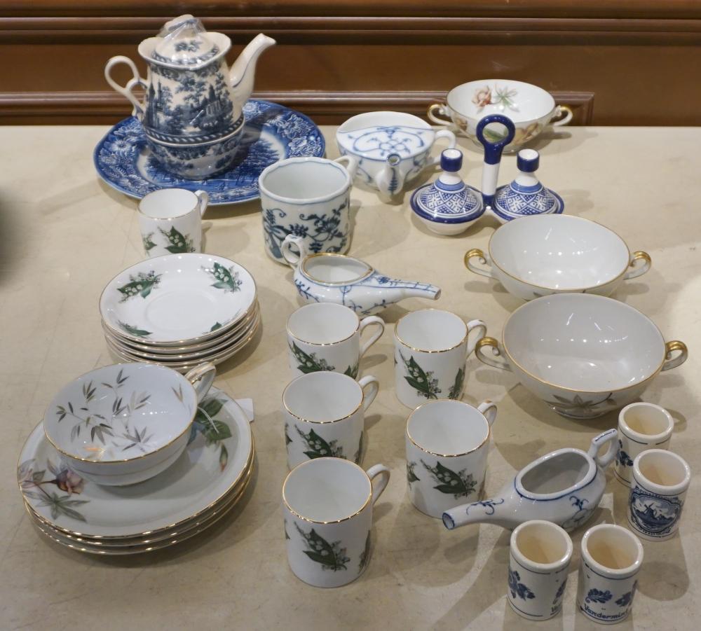 ASSORTED EUROPEAN AND ASIAN PORCELAIN