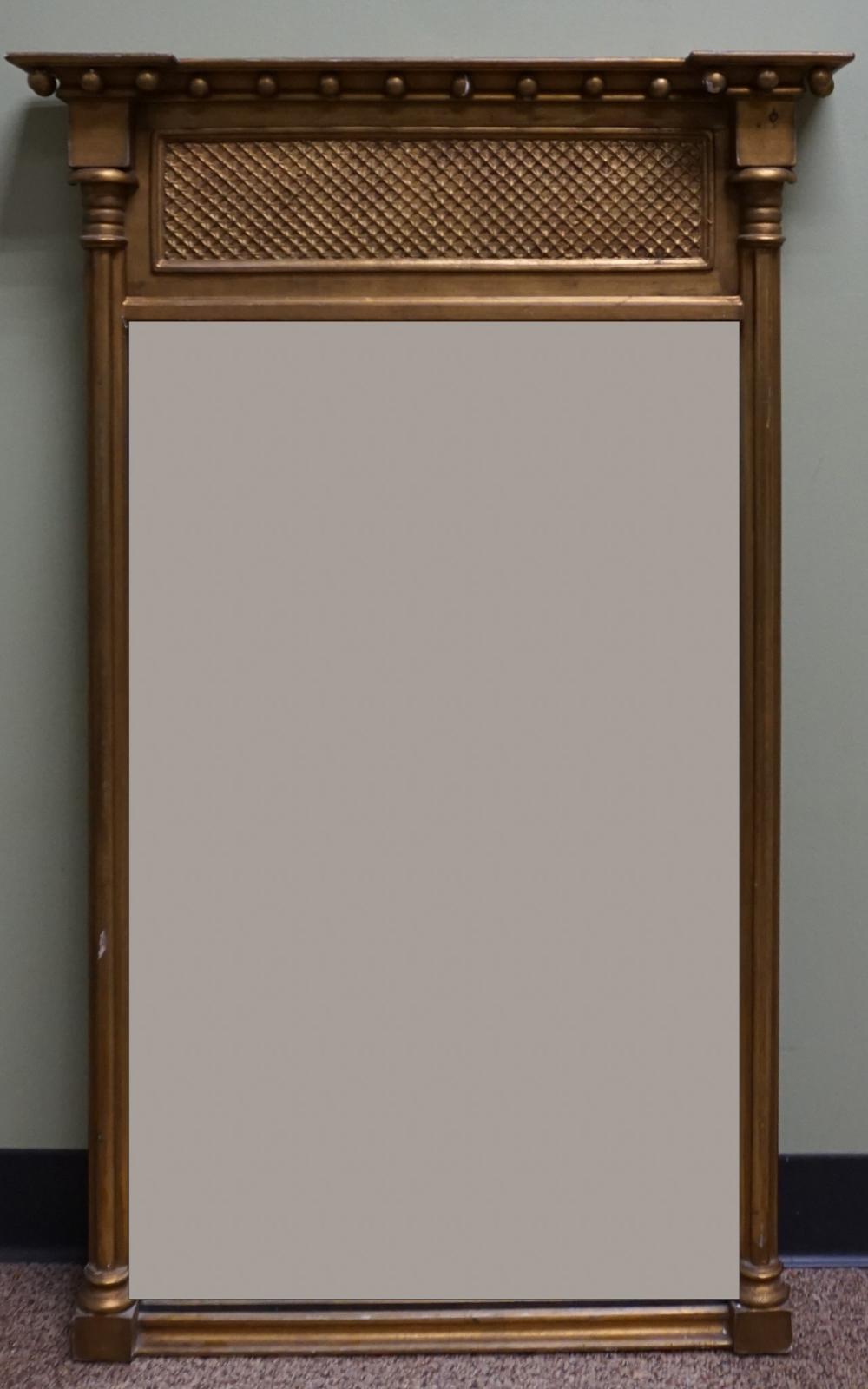 CLASSICAL STYLE GILT GESSO MIRROR  331383