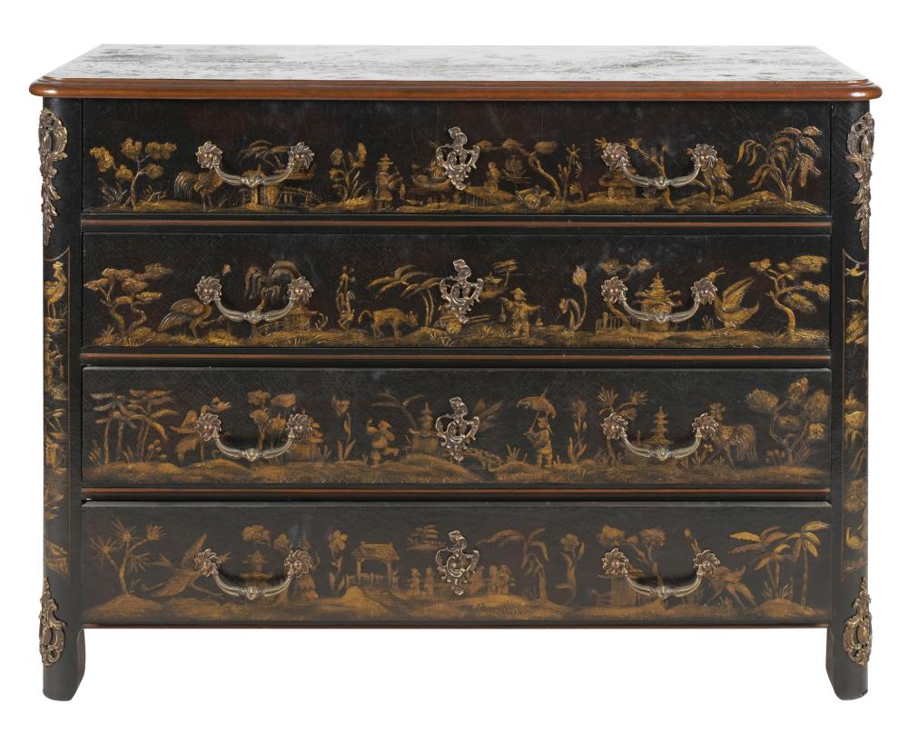 BAKER CHINOISERIE DECORATED CHEST 3313fc