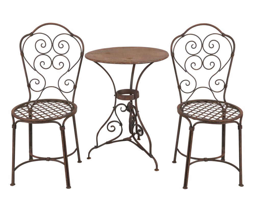 IRON THREE PIECE PATIO SETcomprising 331411