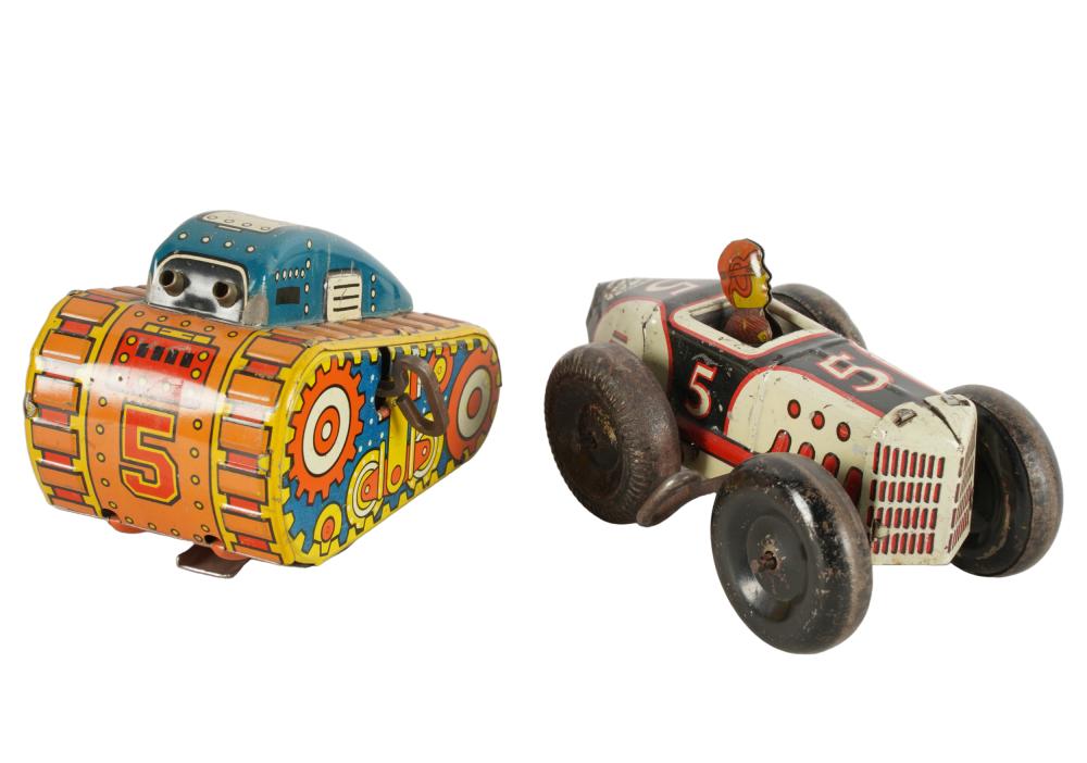 TWO MARX PAINTED TIN WIND-UP TOYSa