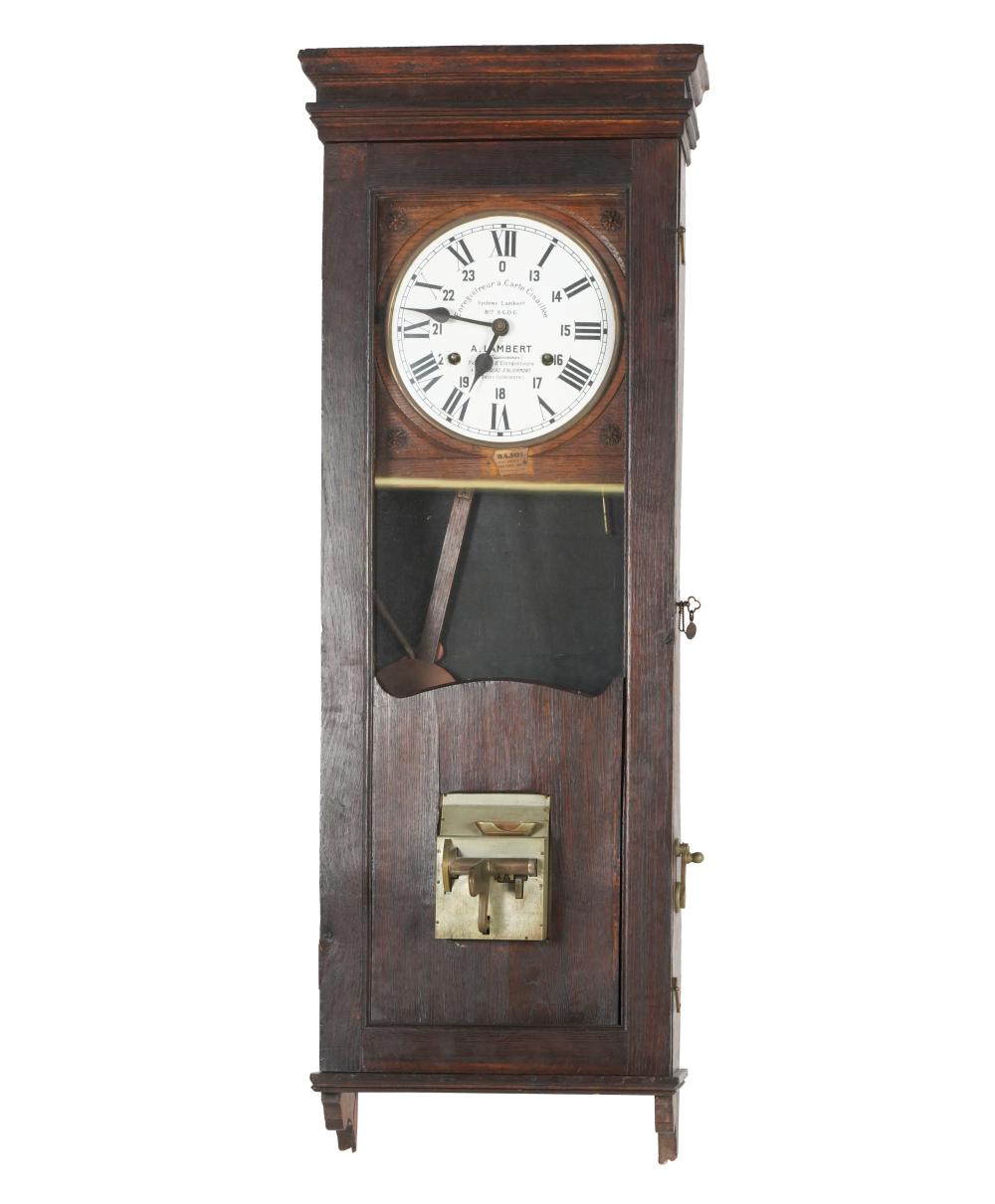 LAMBERT FRENCH PUNCH CLOCKoak  33144a