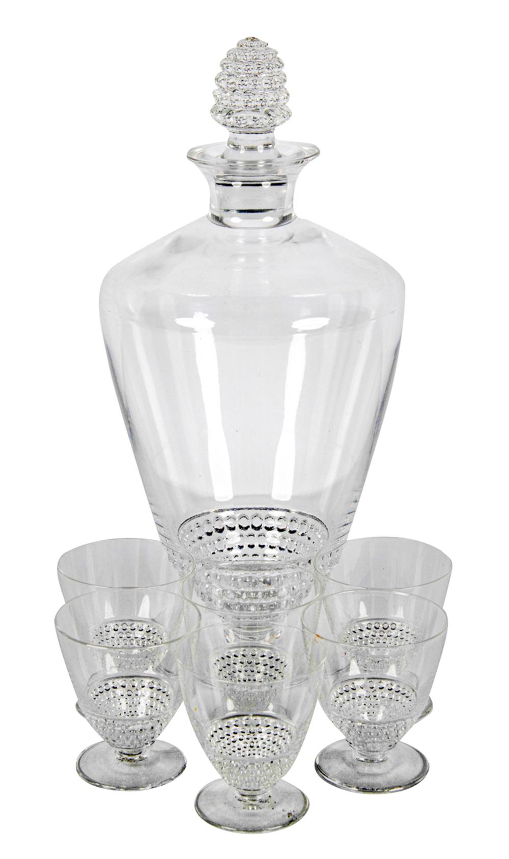 RENE LALIQUE GLASS DRINK SERVICENippon 3314b7