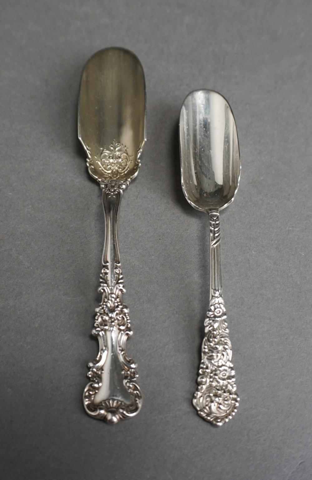TWO AMERICAN STERLING SILVER CHEESE