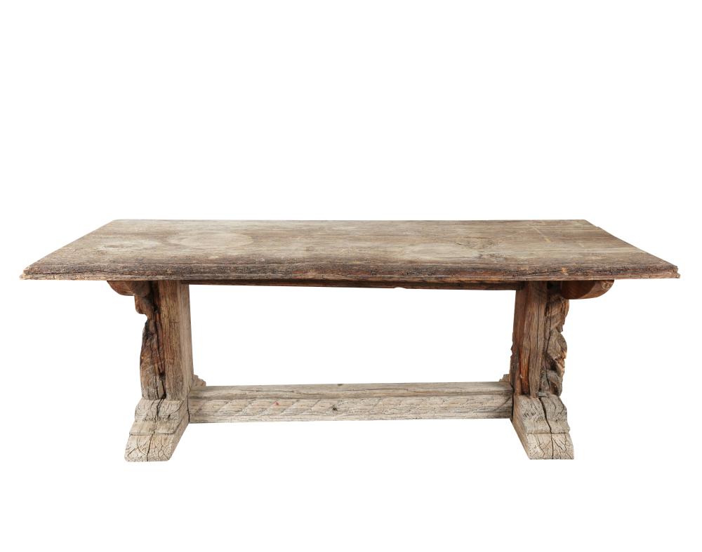 RENAISSANCE STYLE CARVED PINE TABLECondition  331511