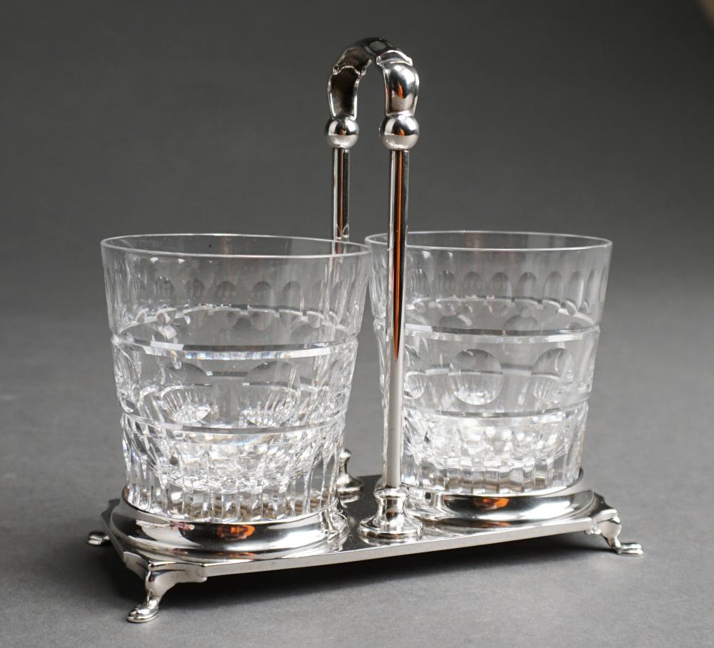 HAWKS STERLING SILVER STAND WITH PAIR