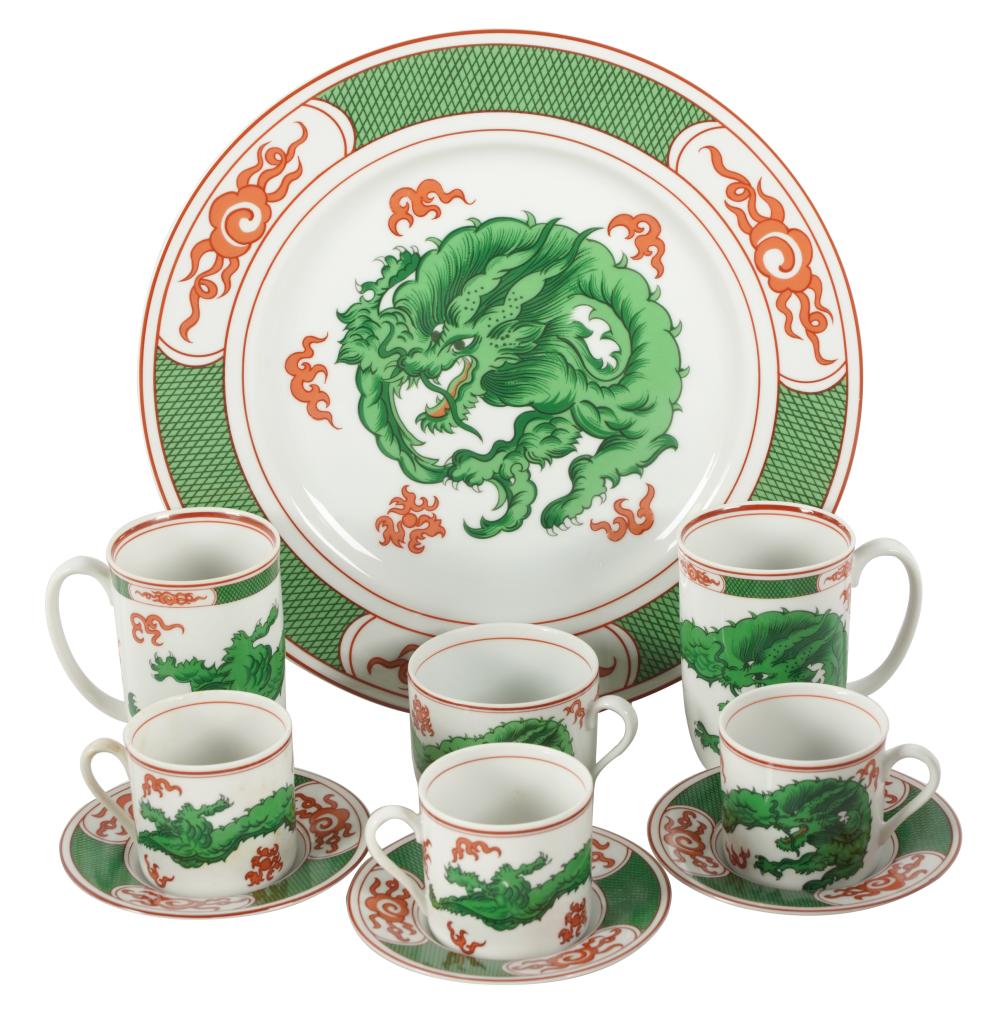 FITZ & FLOYD DRAGON CREST PORCELAIN