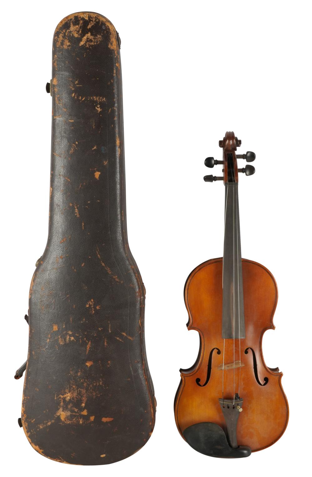 VIOLIN IN CASEunsigned; 23 inches long