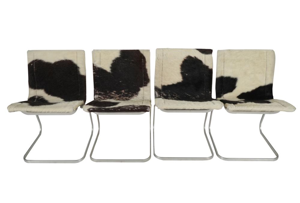 SET OF FOUR MODERNIST CHAIRSunsigned;