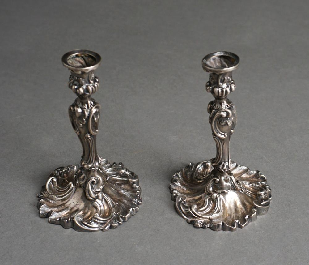 PAIR SWEDISH ROCOCO STYLE SILVER