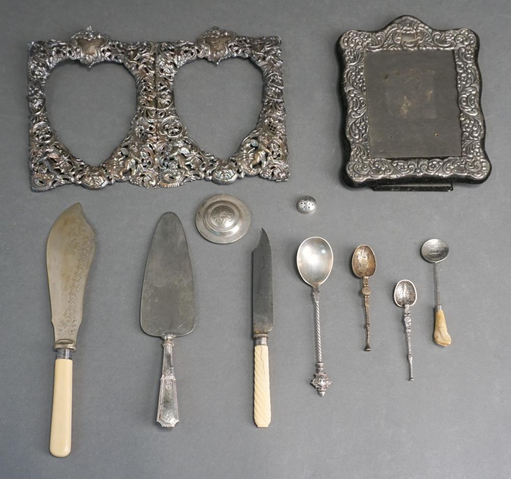 GROUP OF ASSORTED SILVER AND SILVERPLATE