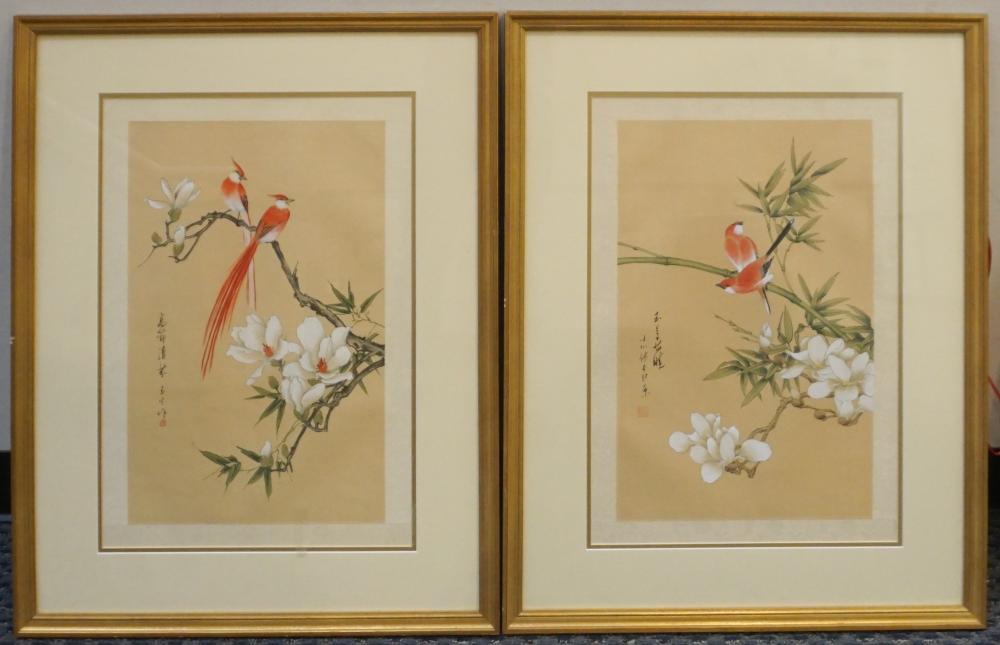PAIR OF CHINESE LARGE ALBUM PAINTINGS 33167a