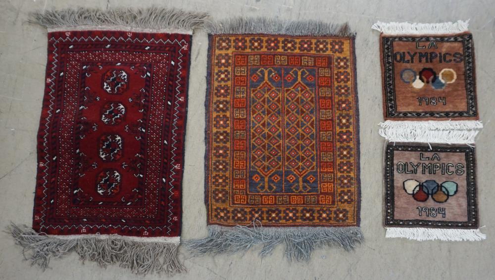 FOUR ASSORTED RUGS, INCLUDING TWO