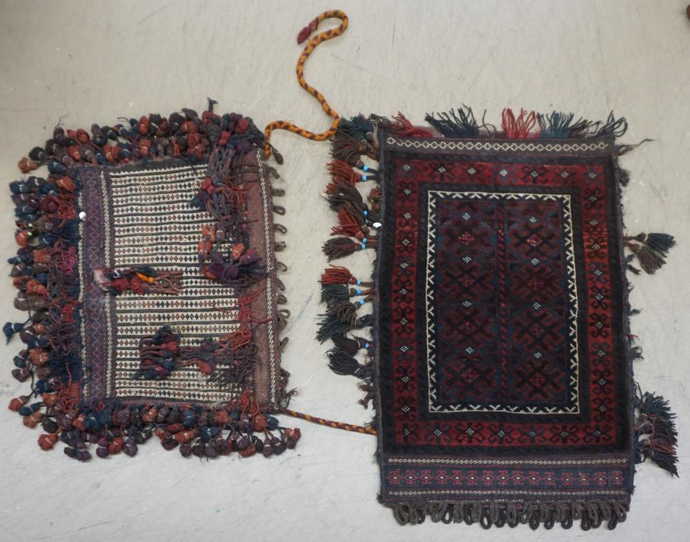 TWO AFGHAN BAGS LARGER: 3 FT 8