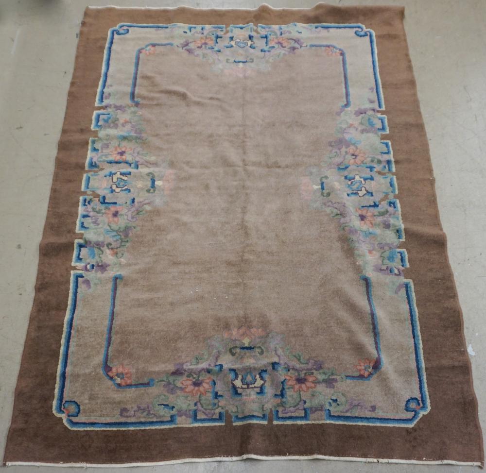 CHINESE FLORAL RUG 7 FT 9 IN X 3316d1