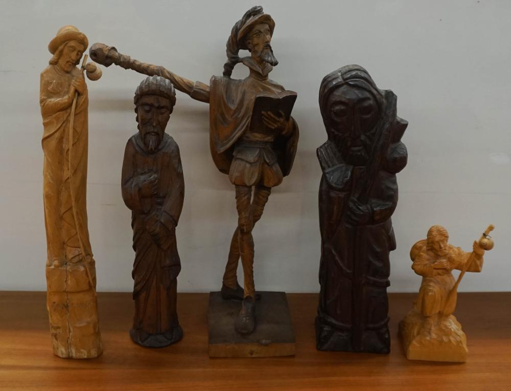 COLLECTION OF SPANISH STYLE CARVED