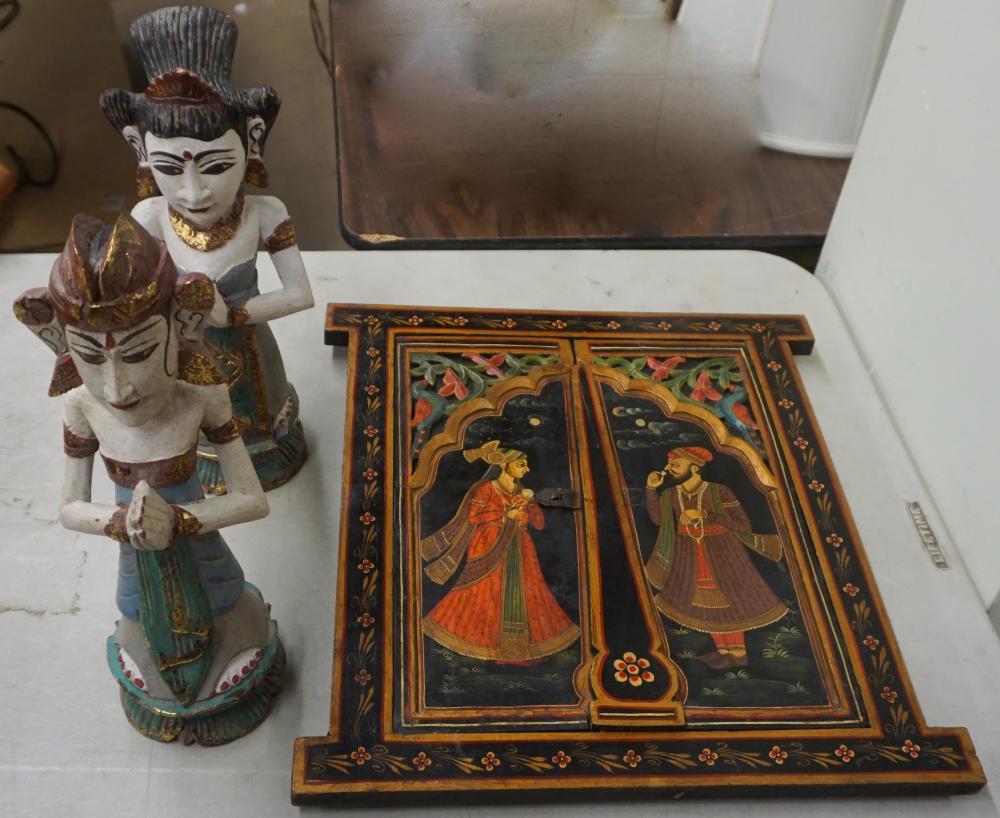 SOUTH ASIAN PAINTED WOOD FIGURES 3316e5