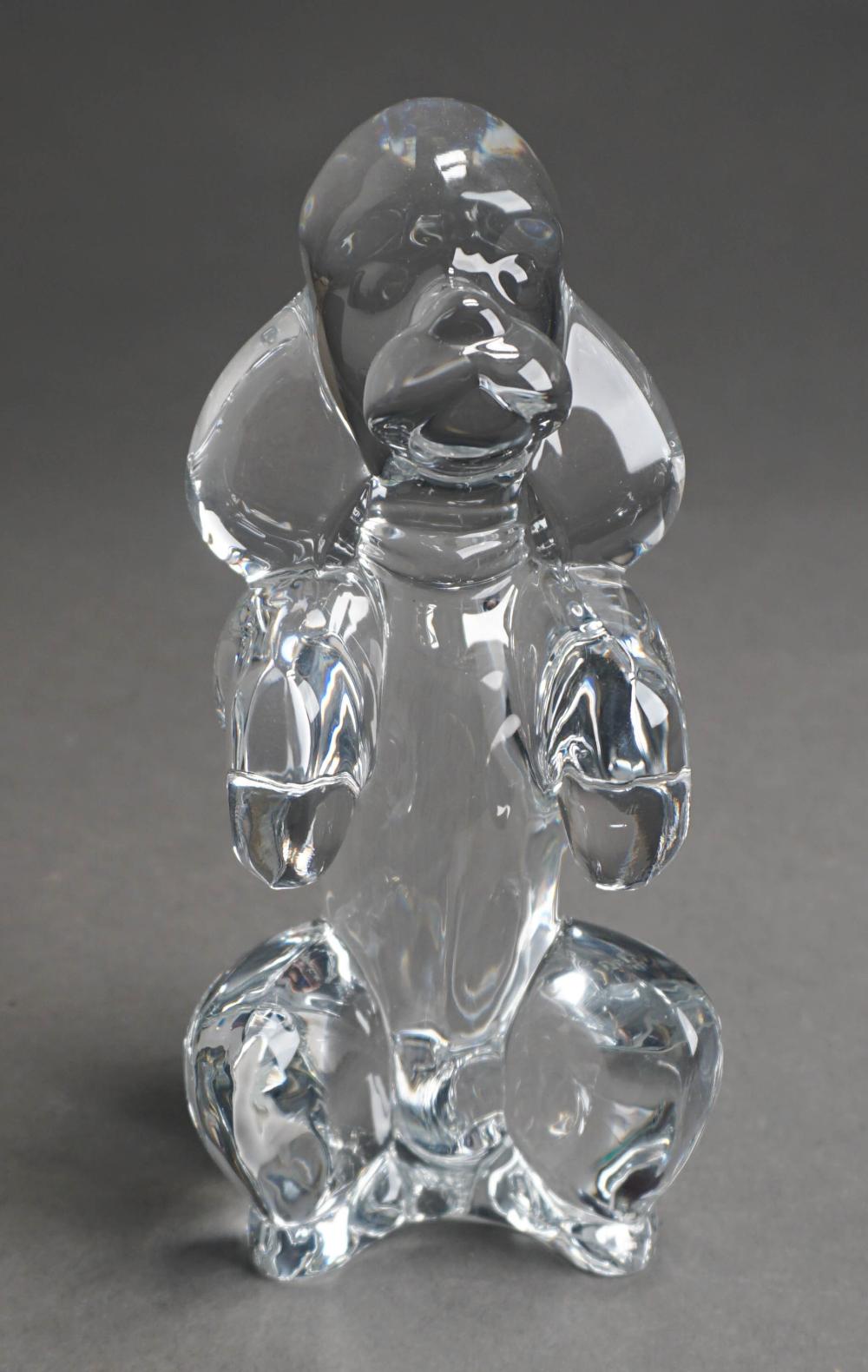 SEVRES CRYSTAL FIGURE OF SITTING