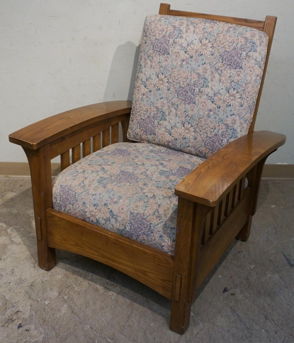 ARTS AND CRAFTS STYLE OAK MORRIS CHAIRArts