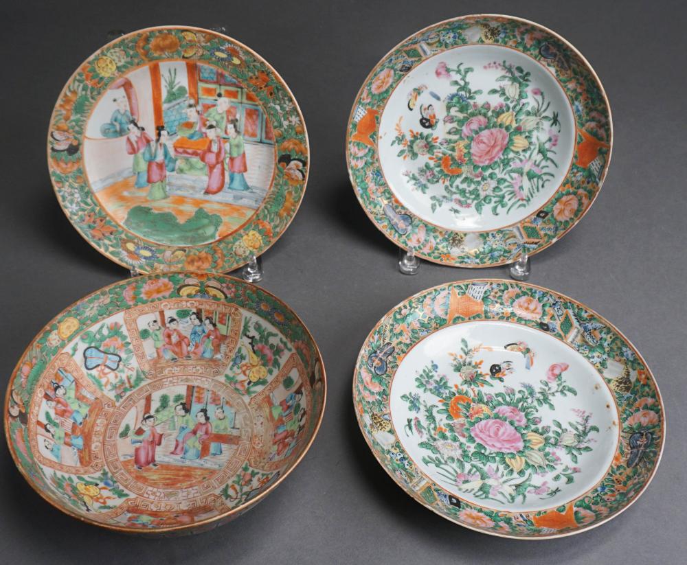 CHINESE EXPORT ROSE MEDALLION BOWL,