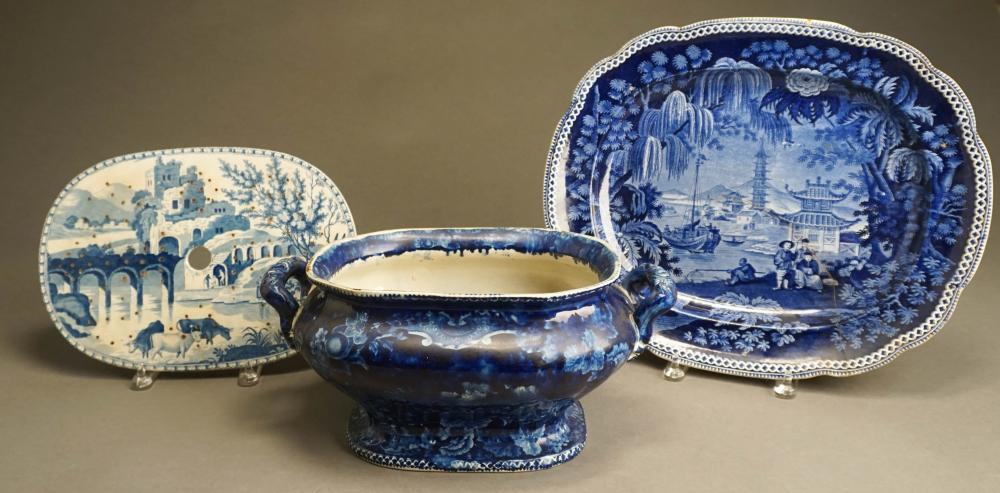 STAFFORDSHIRE DARK BLUE PRINTED 33172b