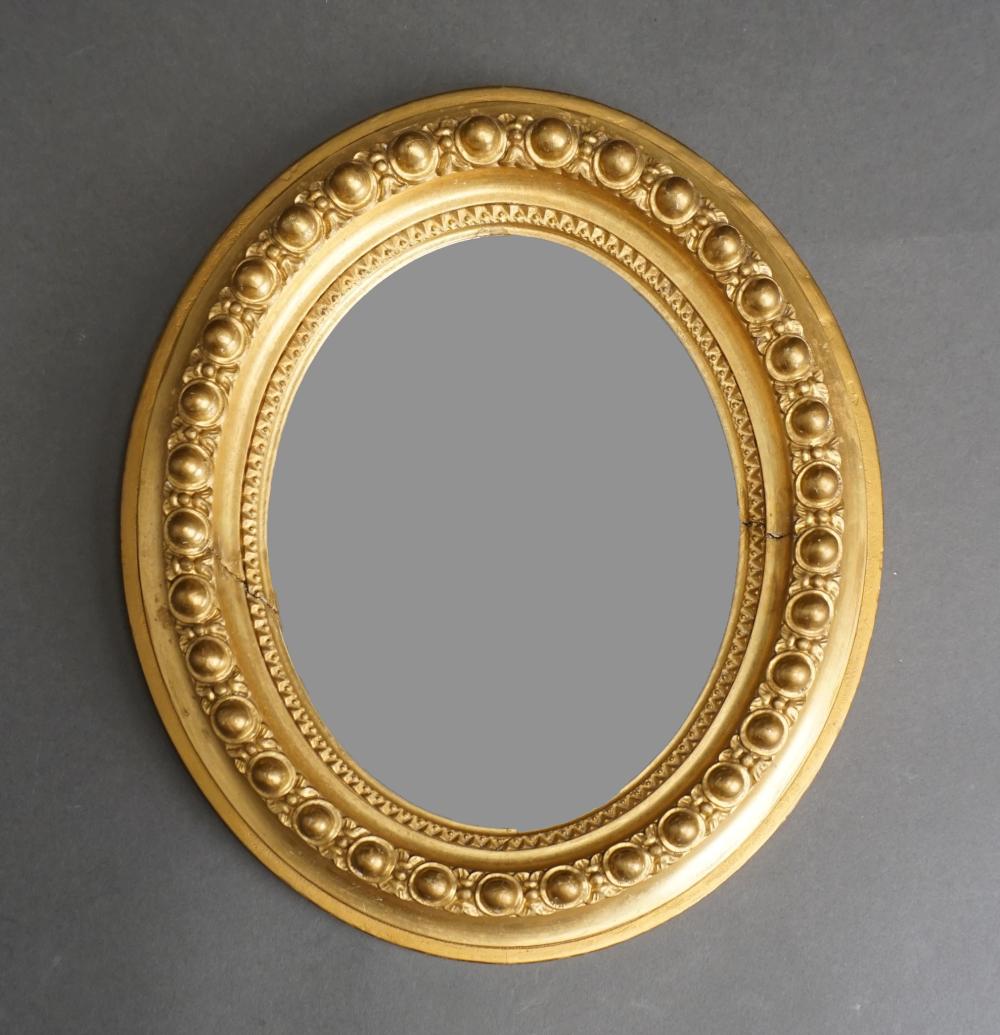 RENAISSANCE GILT FRAME OVAL MIRROR 33174a