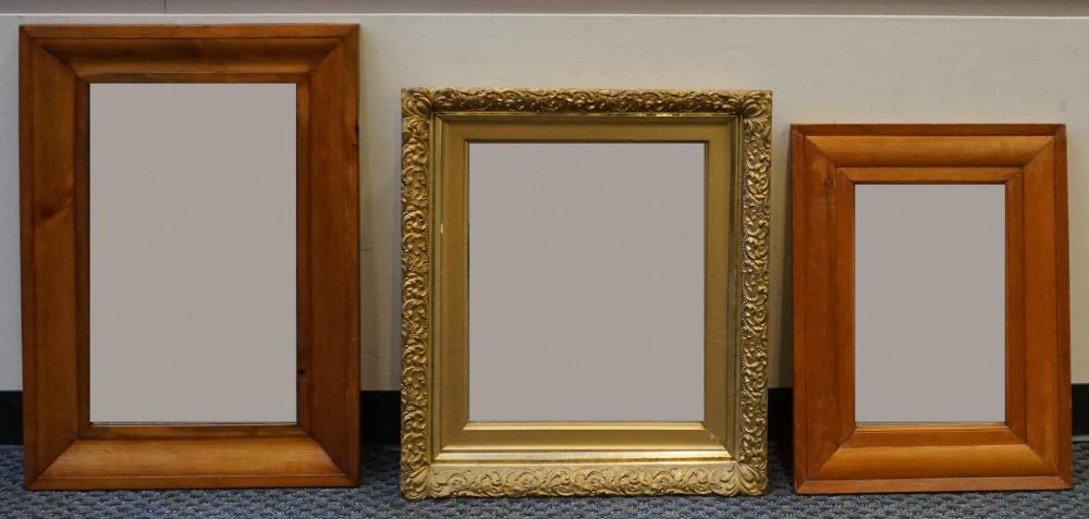 TWO EARLY AMERICAN STYLE PINE MIRRORS 331753