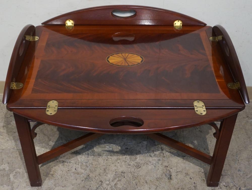 HEKMAN GEORGE III STYLE INLAID MAHOGANY