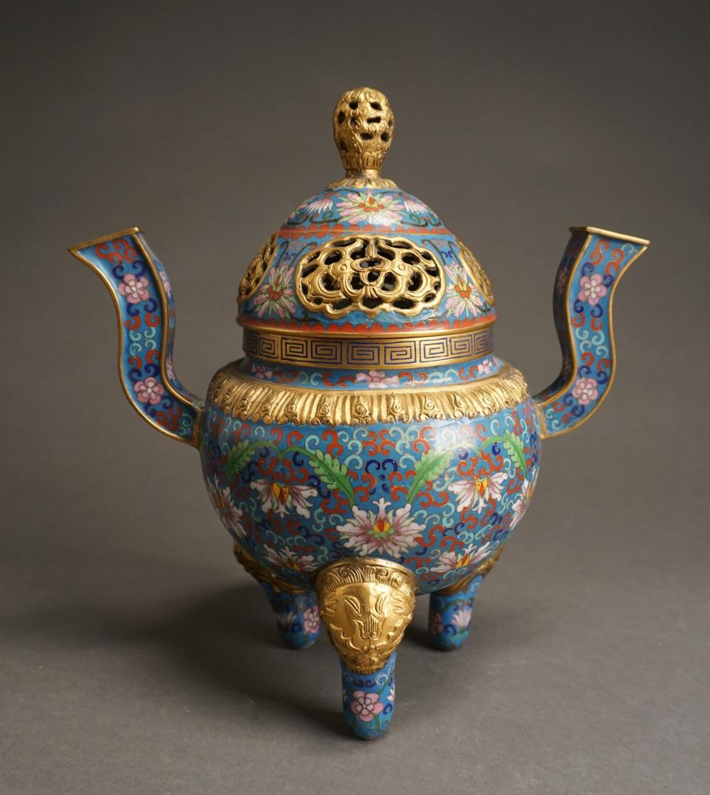 CHINESE PARTIAL GILT CLOISONNE 33179f