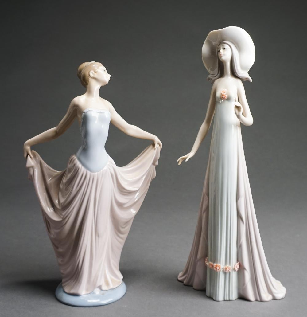 TWO LLADRO PORCELAIN FIGURES OF