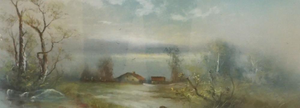 20TH CENTURY SCHOOL RURAL LANDSCAPE  3317af