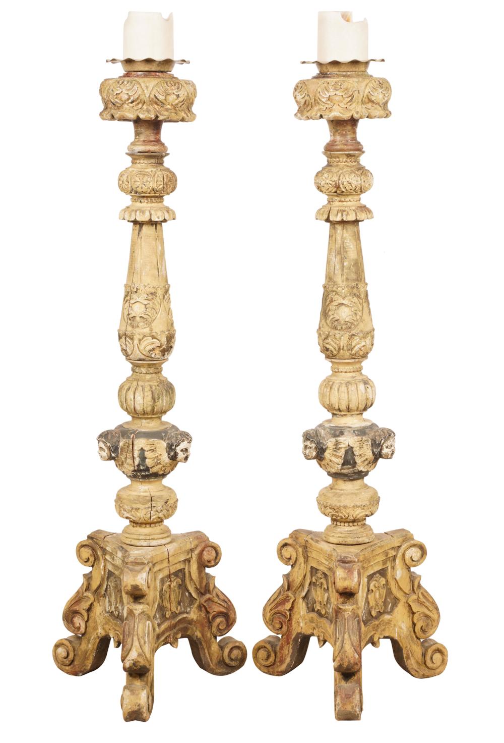 PAIR OF CONTINENTAL BAROQUE-STYLE