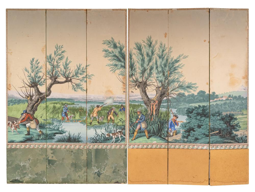 SIX-PANEL ROOM DIVIDERpainted paper
