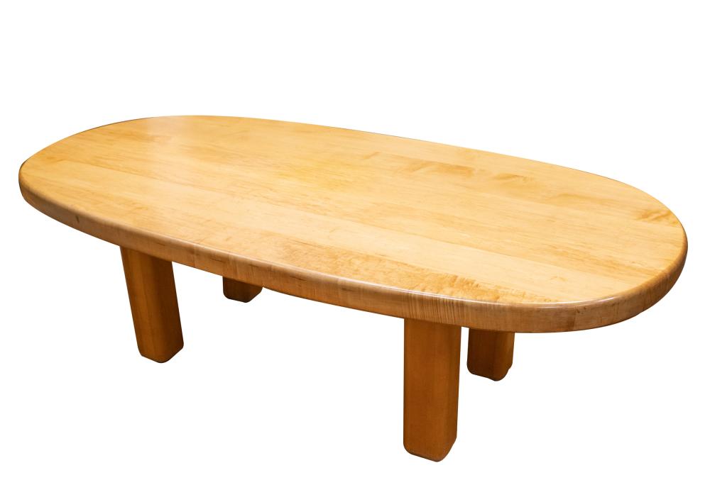 MAPLE DINING TABLElate 20th century;