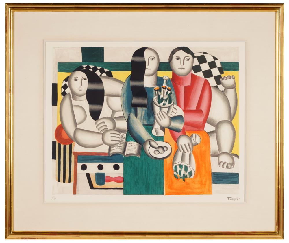 AFTER FERNAND LEGER: "CELEBRATION"lithograph