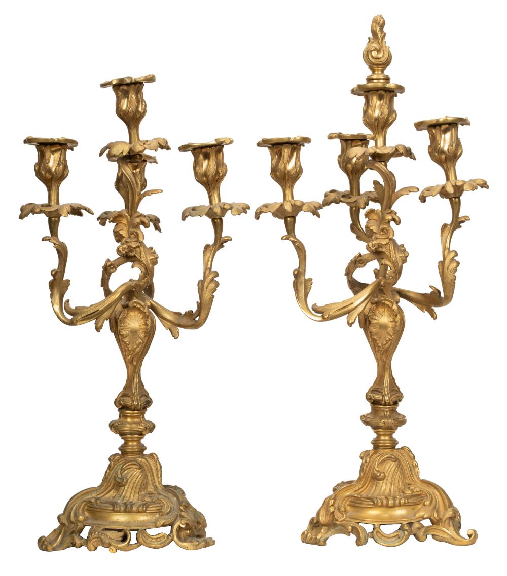 PAIR OF LOUIS XV STYLE GILT BRONZE 331855