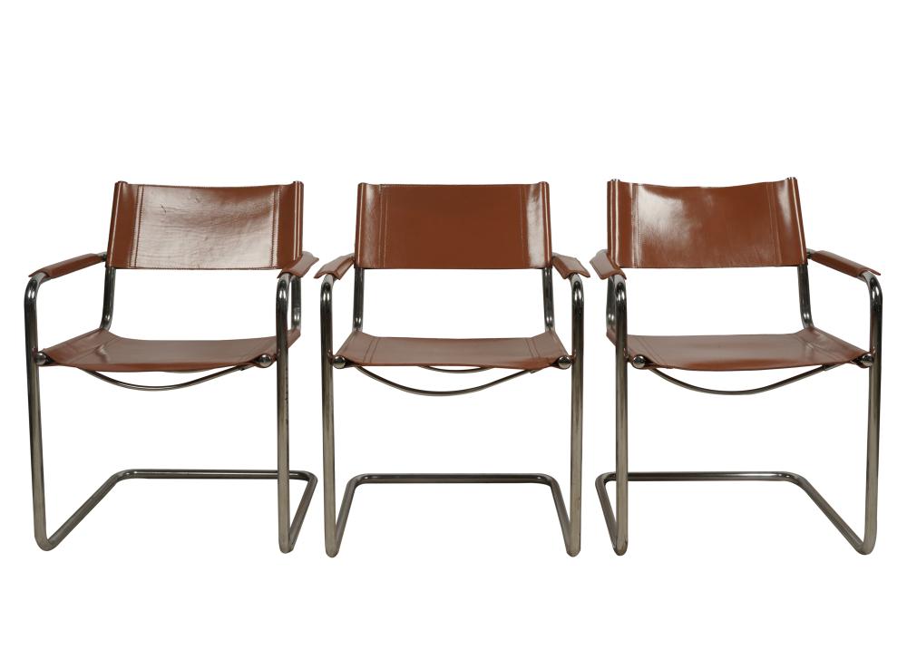 SET OF THREE MODERNIST ARMCHAIRSin 3318df