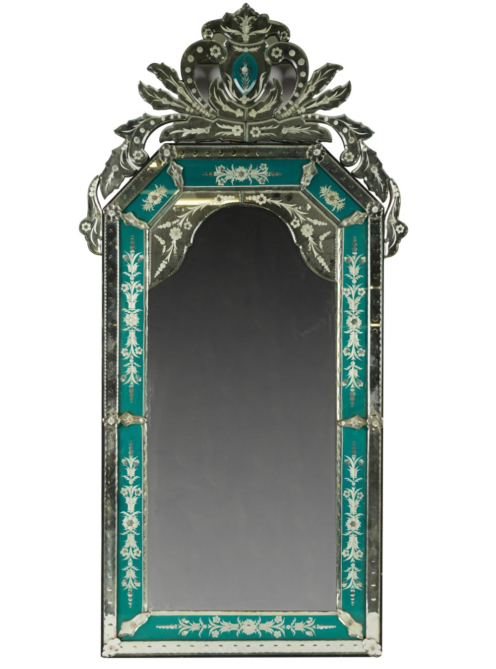 VENETIAN GLASS WALL MIRROR20th 331913