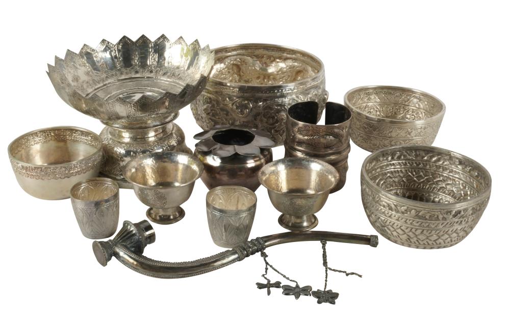 COLLECTION OF ASSORTED THAI SILVERcomprising