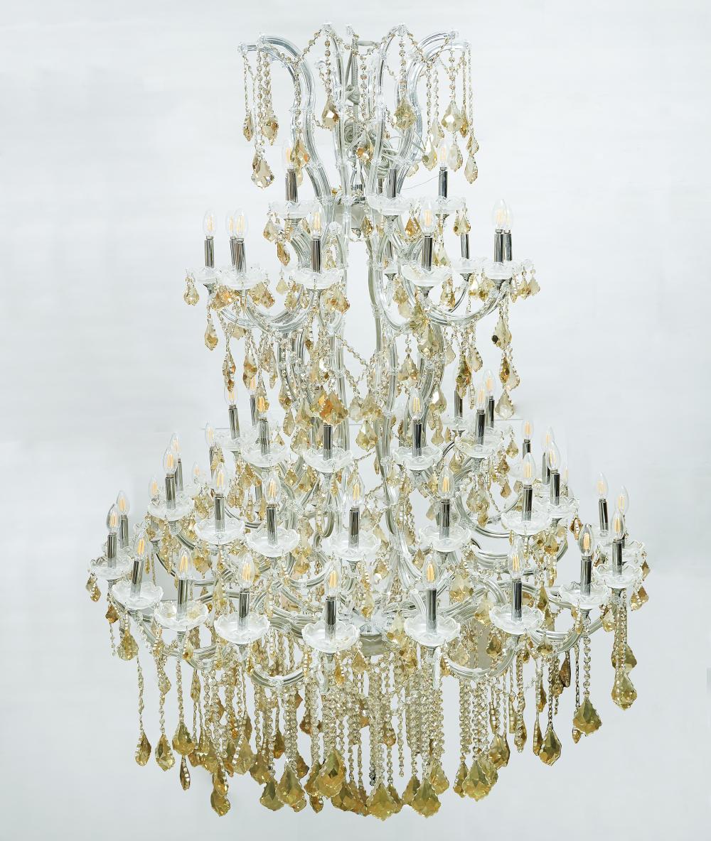 LARGE CRYSTAL CHANDELIERclear and