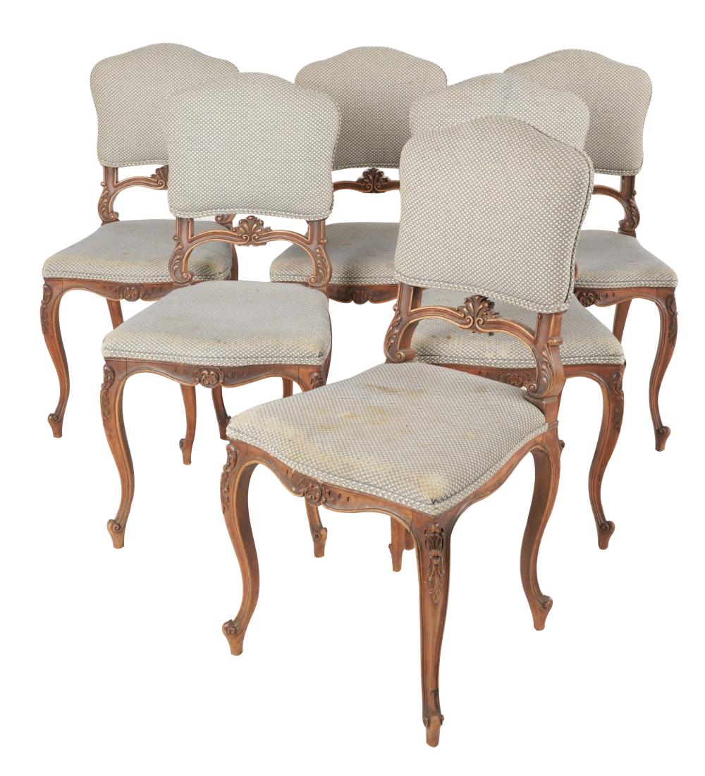 SET OF SIX FRENCH PROVINCIAL-STYLE