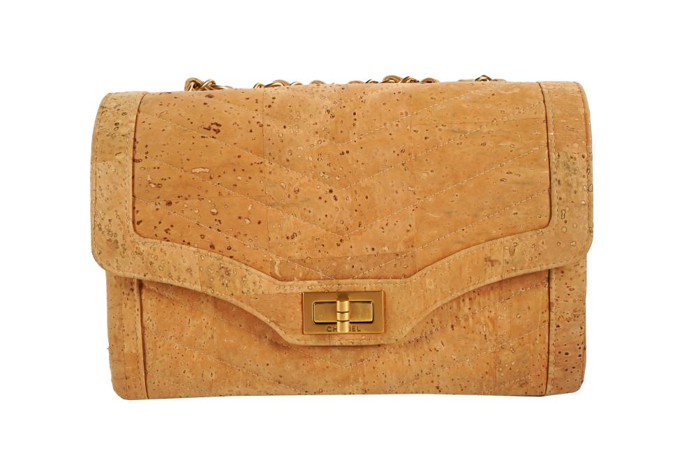 CHANEL V STITCH CORK BAGserial no. 6626327;