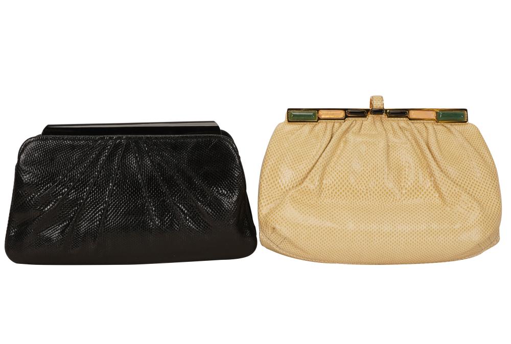 TWO JUDITH LEIBER EXOTIC SKIN BAGSthe 331a07