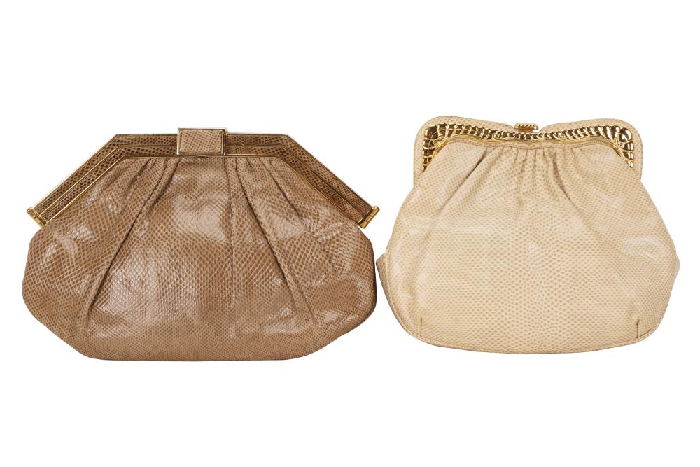 TWO JUDITH LEIBER EXOTIC SKIN BAGSthe 331a00