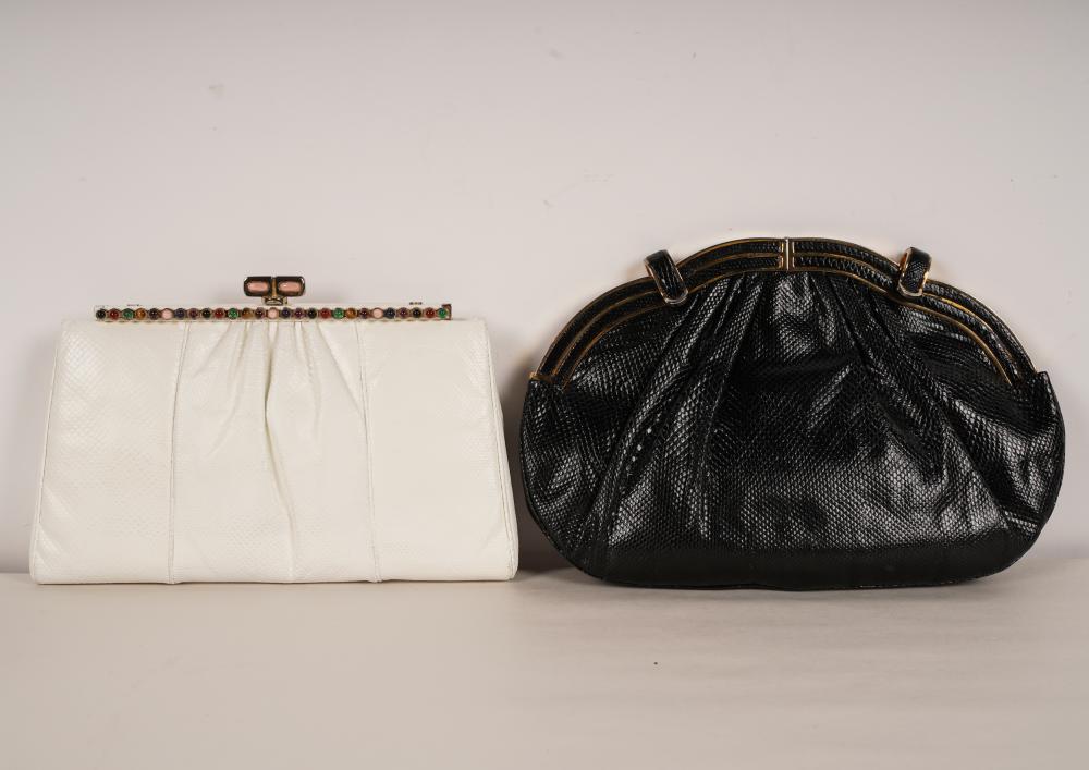 TWO JUDITH LEIBER EXOTIC SKIN BAGSthe 331a0d