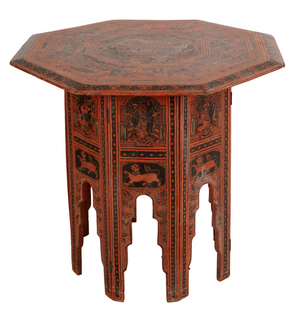BURMESE LACQUERED OCCASIONAL TABLEthe 331abc
