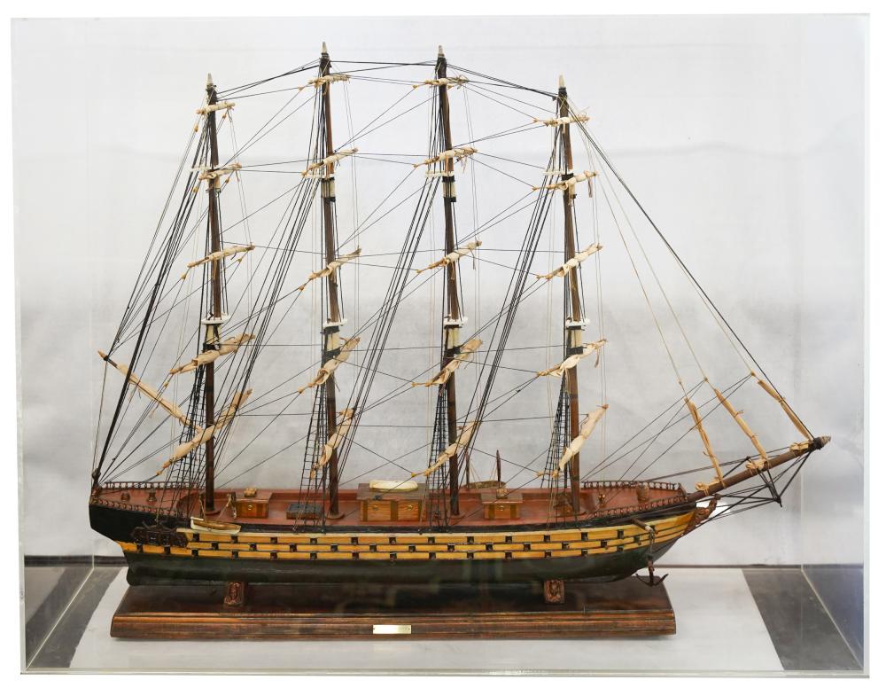 MODEL OF A SPANISH FRIGATE SHIPwood,