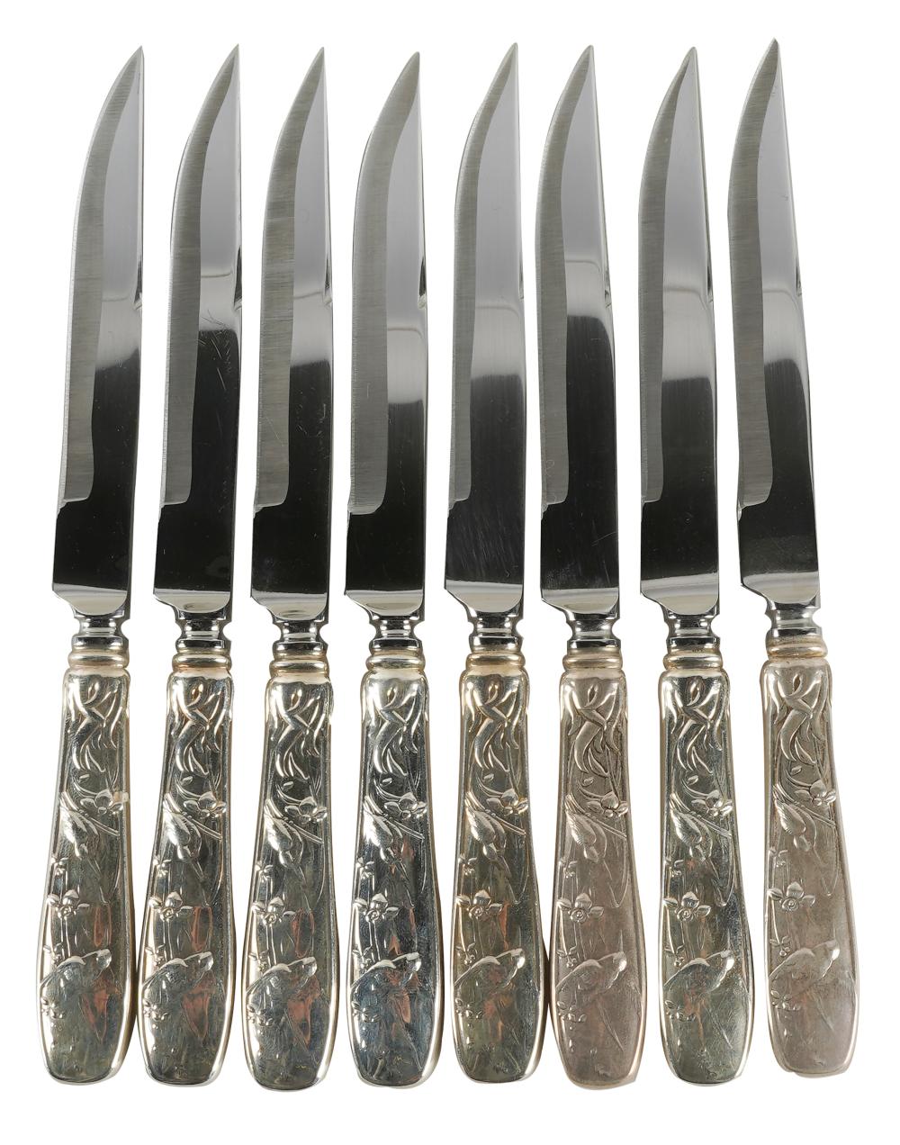 SET OF EIGHT TIFFANY CO KNIVESAudubon 331b53